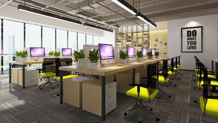 760平方中型創(chuàng)意辦公室裝修設計案例
