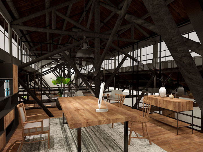 630平方中型創意總經理辦公室裝修設計案例效果圖