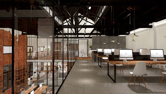 630平方中型創意辦公室裝修設計案例