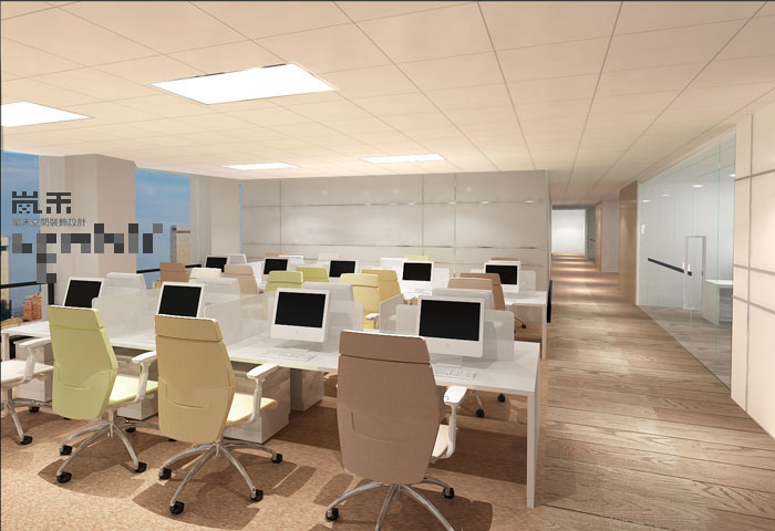 1450平方現代簡約風格辦公室辦公區域裝修設計案例效果圖