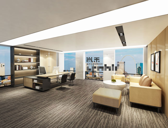 1450平方現代簡約風格總經理辦公室裝修設計案例效果圖