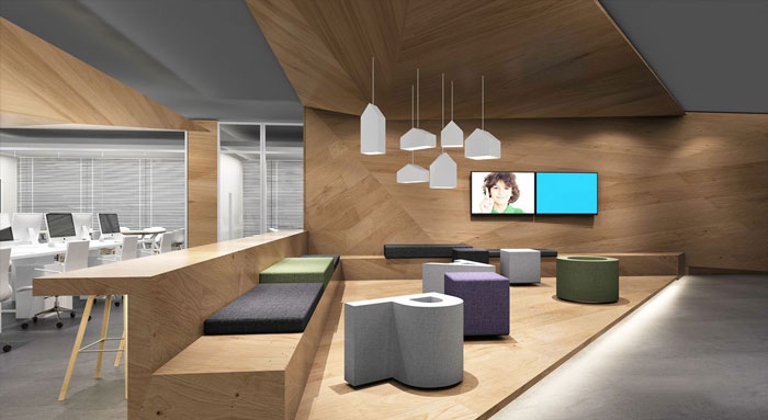 320平方小型辦公室裝修設計案例