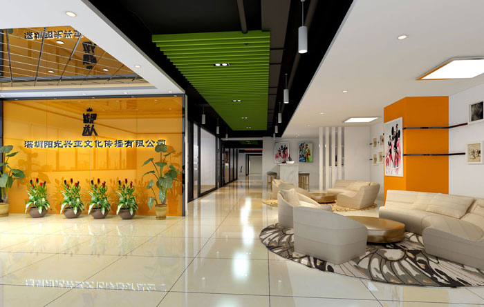 400平方小型辦公室裝修設計案例