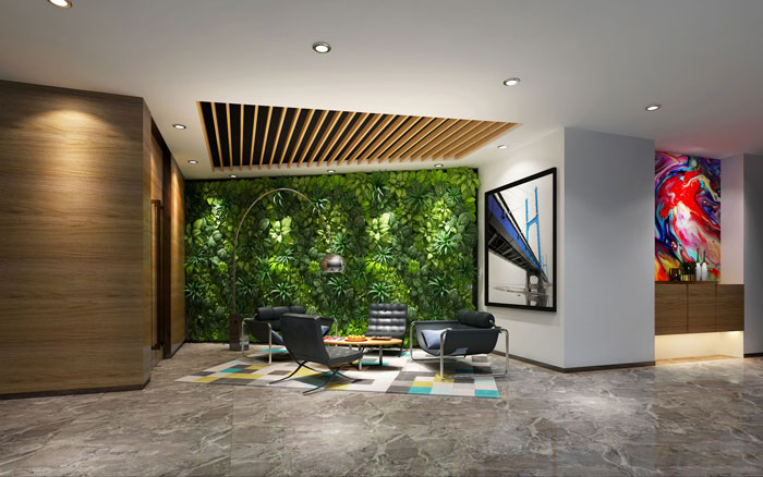 1050平方時尚創意辦公室洽談區域裝修設計案例效果圖