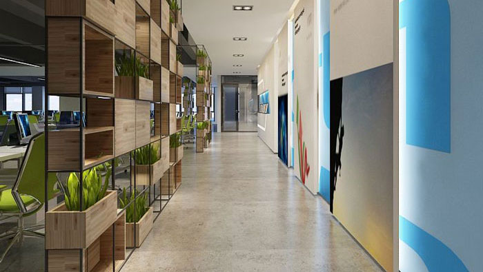 1050平方時尚創意辦公室裝修設計案例