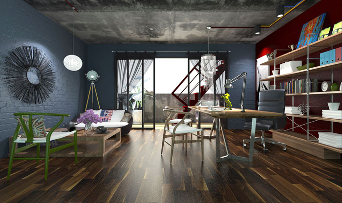 200平方LOFT風(fēng)格辦公室裝修設(shè)計(jì)案例