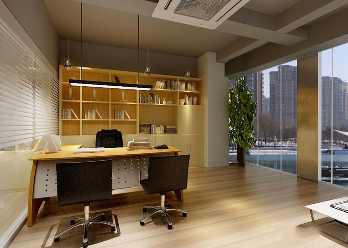 280平方金融公司總經理辦公室軟裝設計效果圖