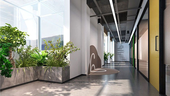 1260平方時尚創意辦公室裝修設計案例