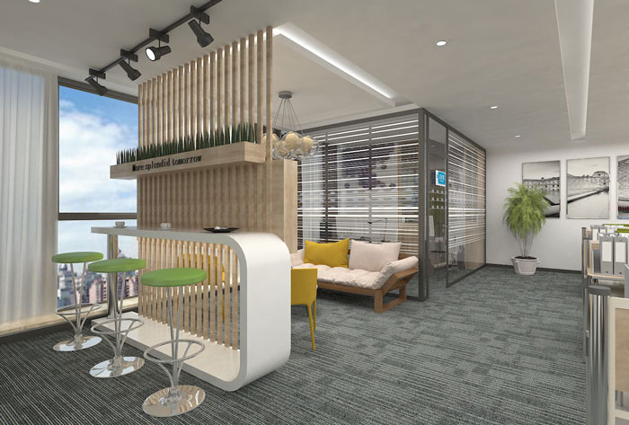 270平方現代簡約辦公室裝修設計案例