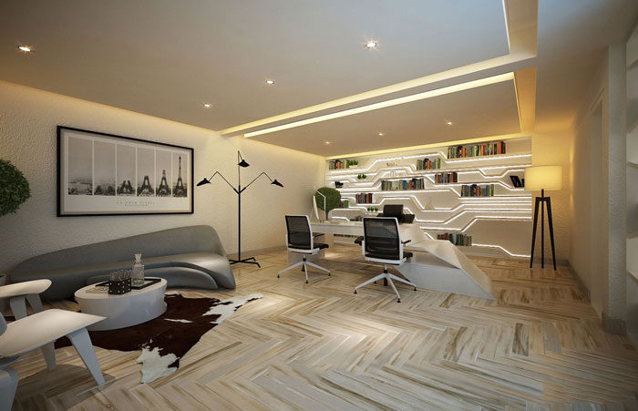 600平方總經理辦公室方案設計效果圖