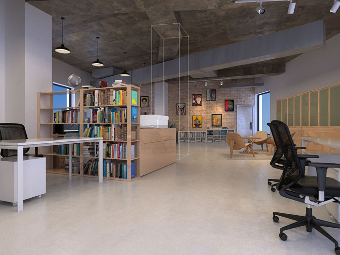 辦公空間配飾裝修設計效果圖