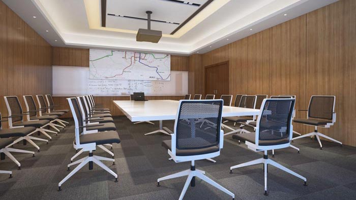 480平方現代簡約辦公室裝修設計案例