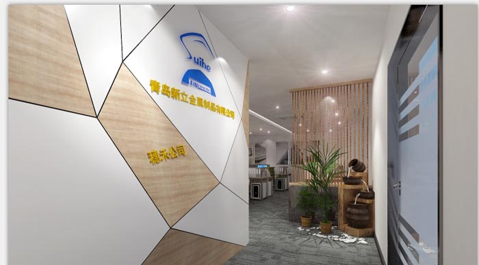 260平方創(chuàng)業(yè)公司辦公室前臺裝修設計案例效果圖