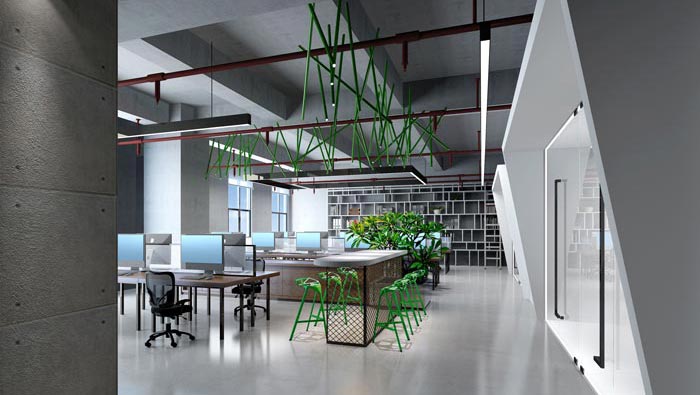 廣告公司辦公室辦公空間裝修設計案例