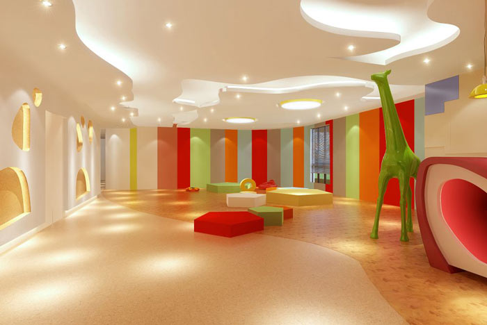 早教中心辦公室接待區域裝修設計案例效果圖