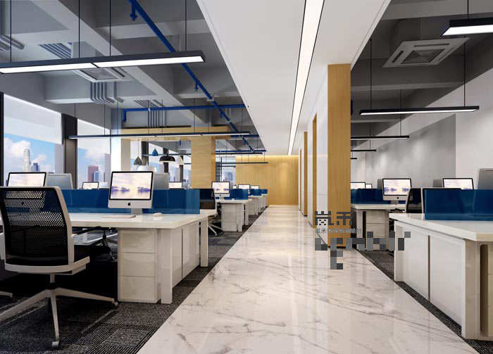 510平方中型創意辦公室辦公區域裝修設計案例效果圖