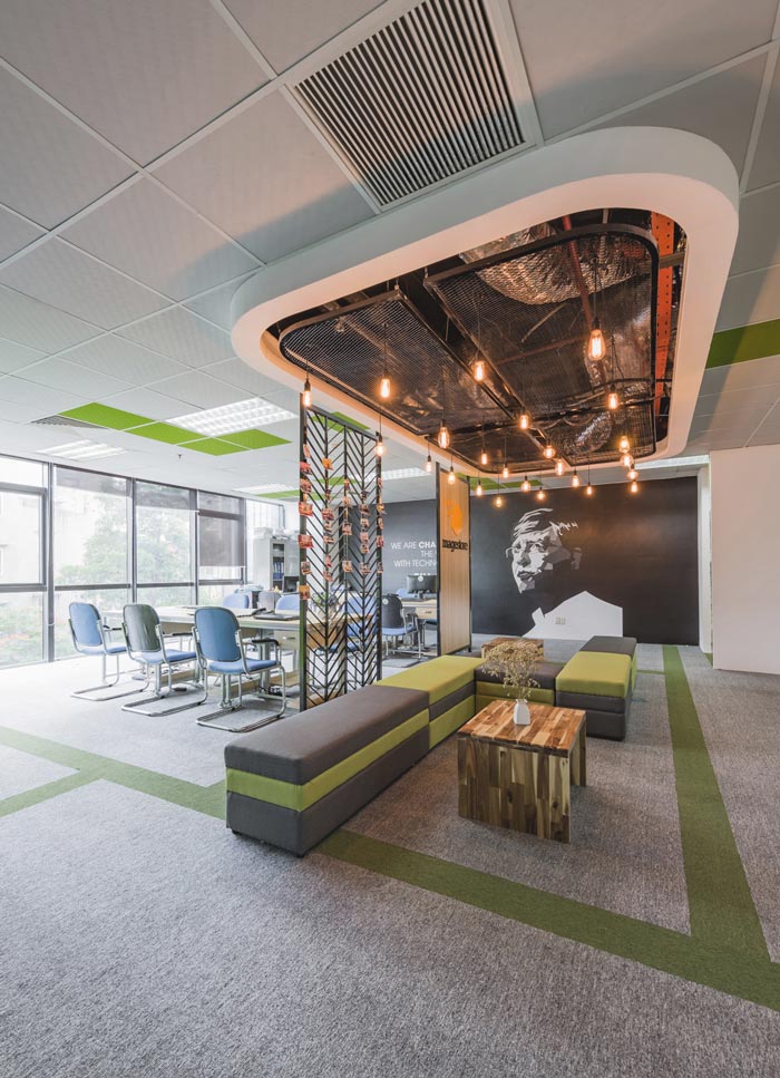 電子商務服務商辦公室休息區域裝修設計案例效果圖