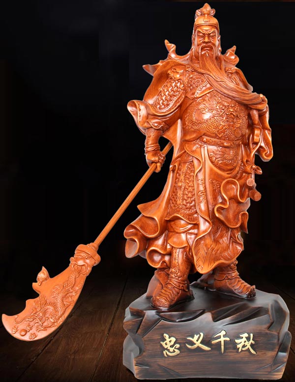 財源廣進關公擺件效果圖