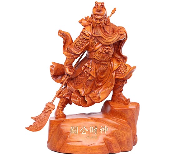 驅邪保平安關公擺件效果圖