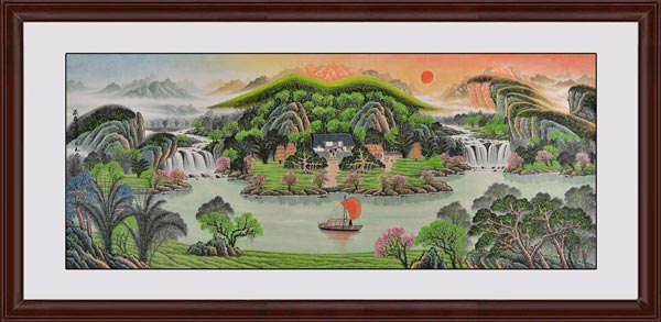 旭日東升步步高效果圖