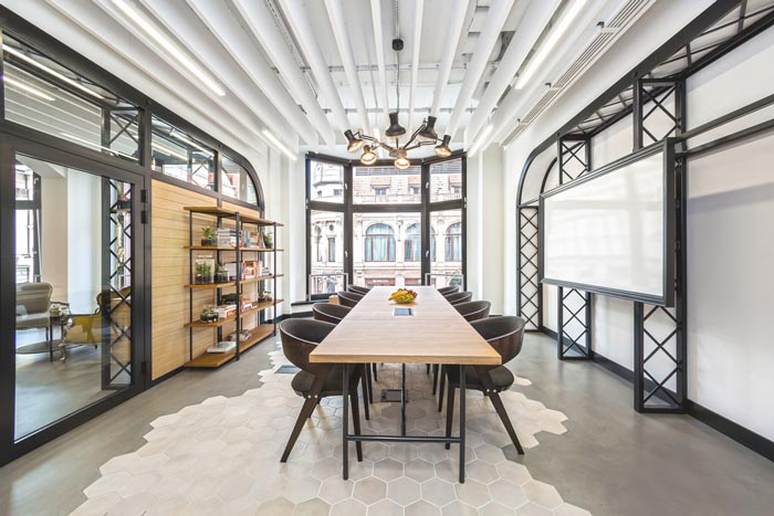 軟件公司工業風辦公室會議室裝修設計案例效果圖