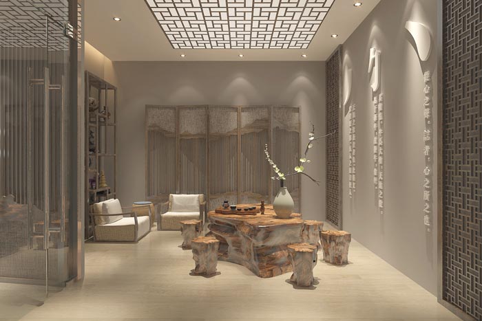 中式風(fēng)格辦公室裝修設(shè)計案例