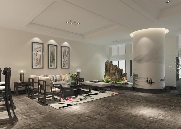 新中式貿(mào)易公司辦公室裝修設(shè)計案例