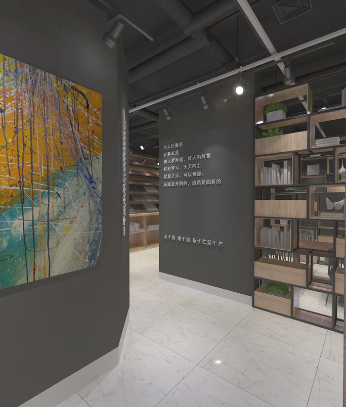 116平方創(chuàng)業(yè)公司辦公室進(jìn)門區(qū)域裝修設(shè)計(jì)案例效果圖