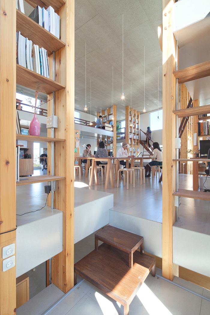 loft風格設計工作室進門區域裝修設計案例效果圖