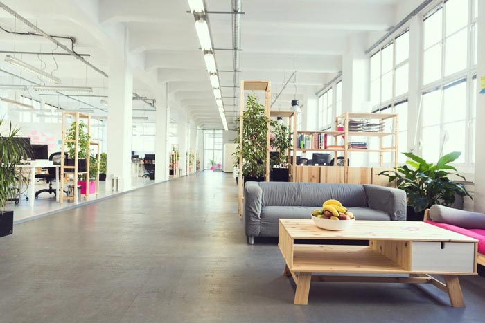 550平方辦公室過道裝修設計實景圖