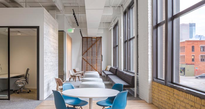 800平方通信辦公室休息區域裝修設計實景圖