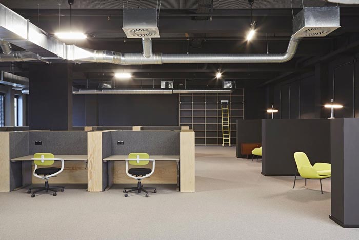 開放創意辦公室辦公區域裝修設計實景圖