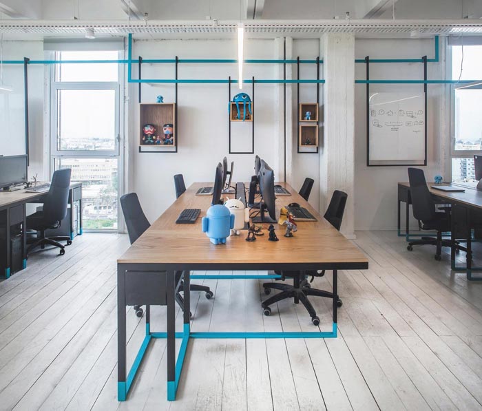 260平方游戲辦公室辦公區域裝修設計實景圖