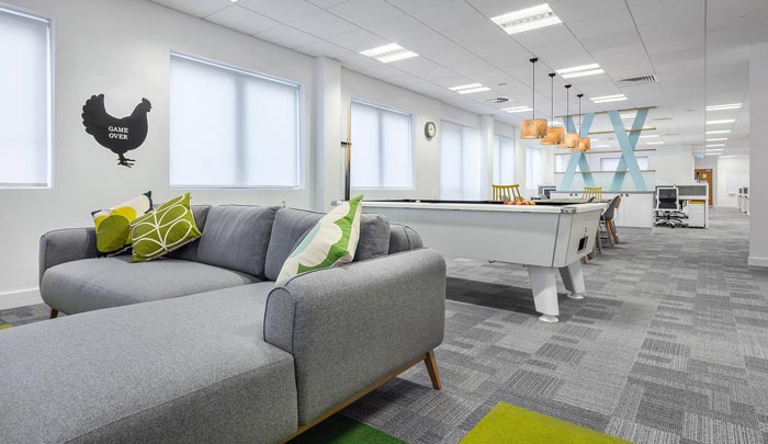 招聘服務公司辦公室裝修設計案例