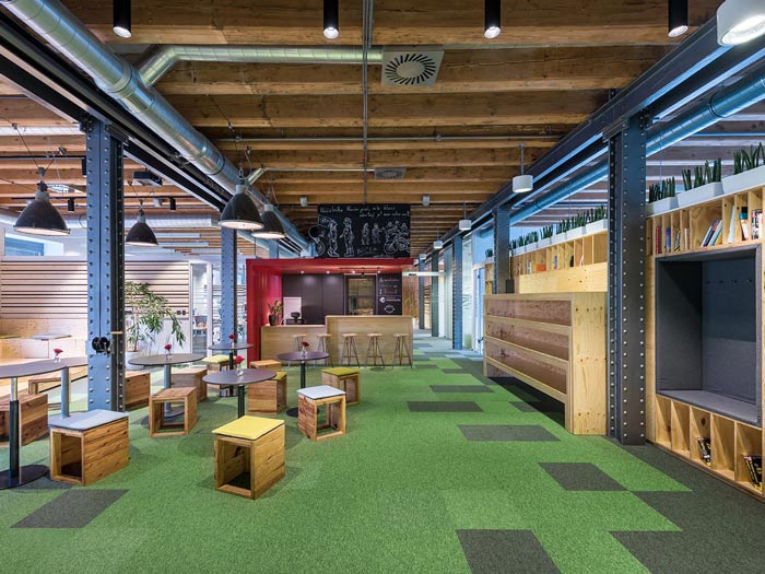 節能技術公司辦公室前臺裝修設計案例效果圖