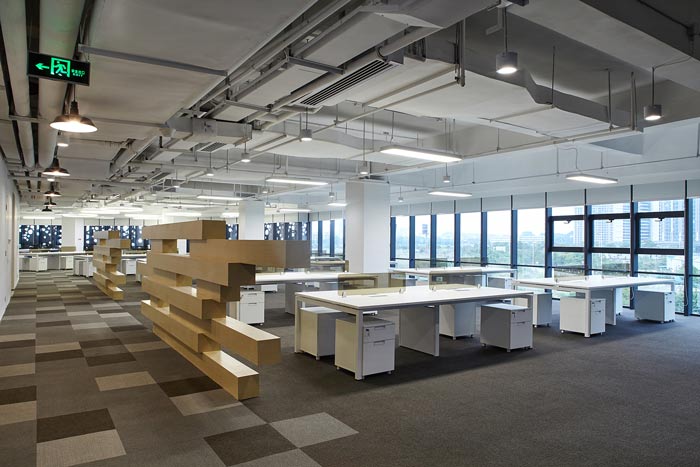 集團(tuán)公司辦公樓辦公區(qū)域裝修設(shè)計(jì)效果圖