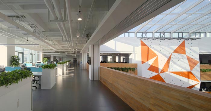 企業總部辦公室辦公區裝修設計效果圖