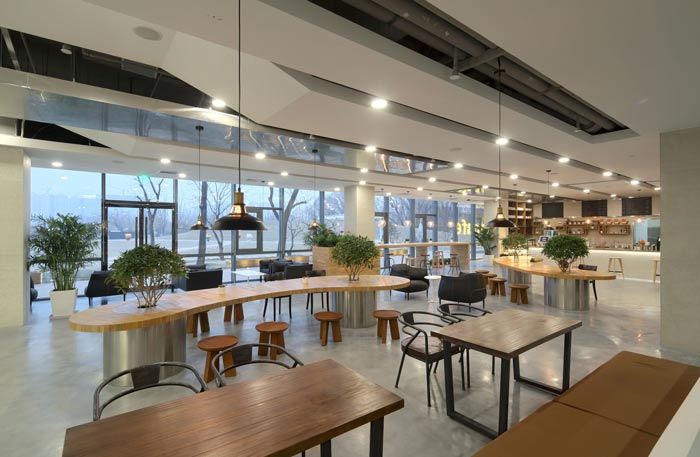 企業總部辦公室茶水間裝修設計效果圖