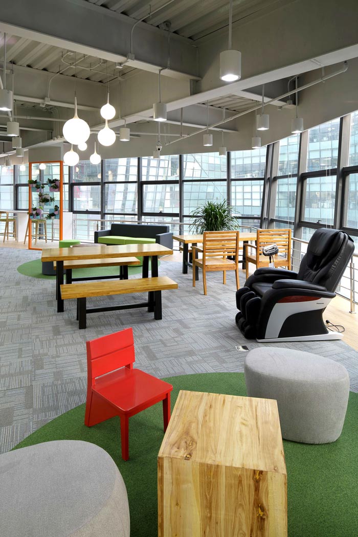 互聯網公司辦公樓按摩區裝修設計效果圖