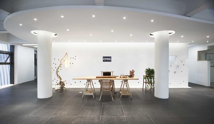 融資租賃公司辦公室前臺裝修設(shè)計效果圖