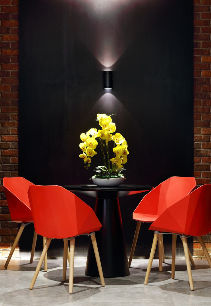 設計公司辦公室接待區裝修設計效果圖