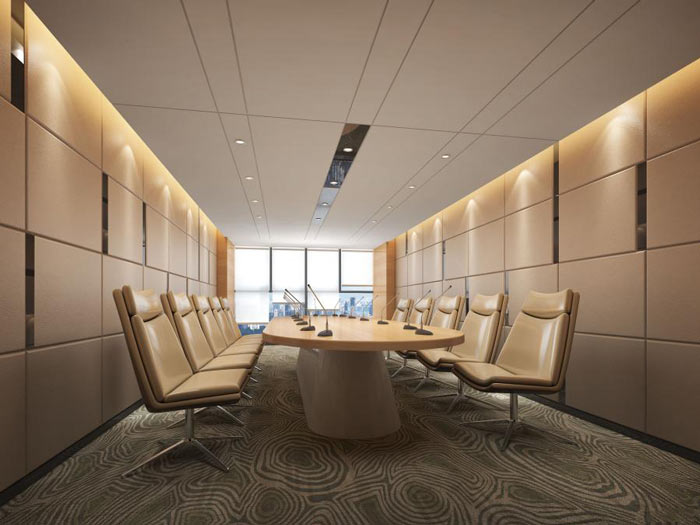 信息技術公司辦公室會議室裝修設計效果圖