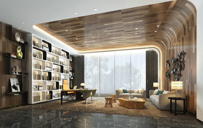 老總辦公室裝修效果圖