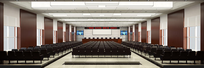 多功能會議室裝修設計效果圖