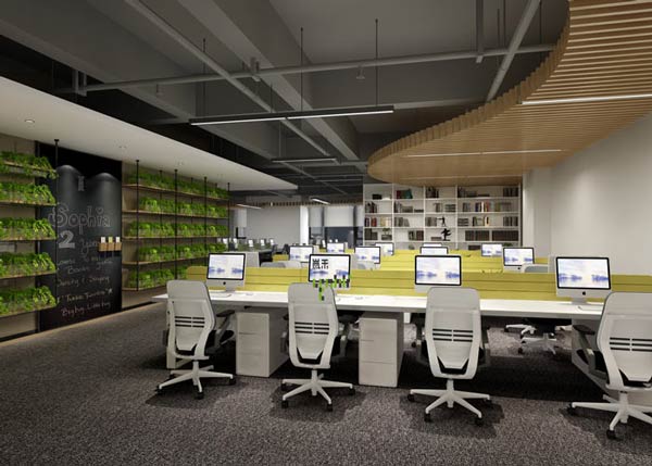 騰訊大浙網辦公室裝修設計效果圖