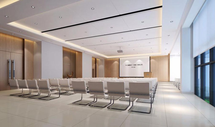 杭州濱江區長河街道辦公室培訓室裝修設計效果圖