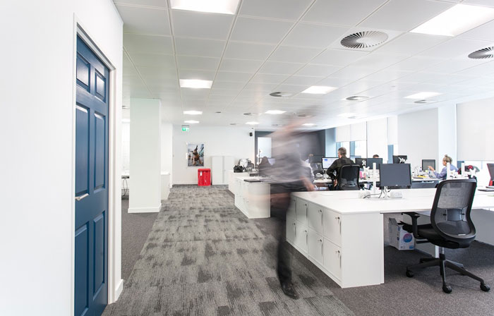 600平方辦公室辦公區裝修設計效果圖