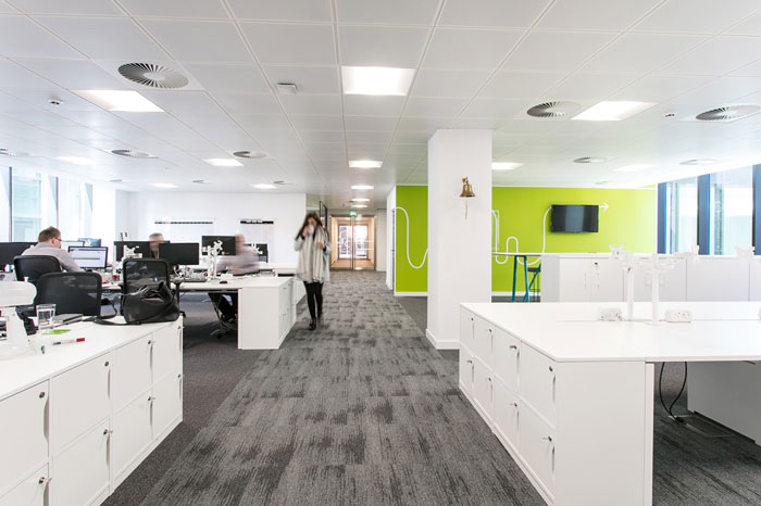 600平方辦公室辦公區裝修設計效果圖