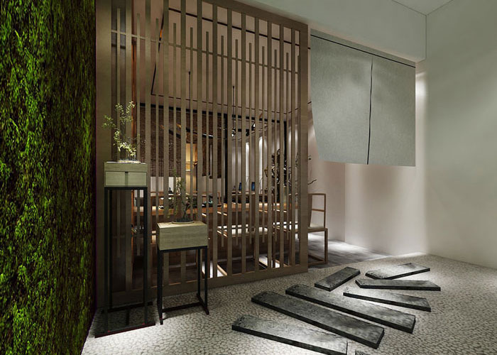 中式工作室裝修設(shè)計效果圖