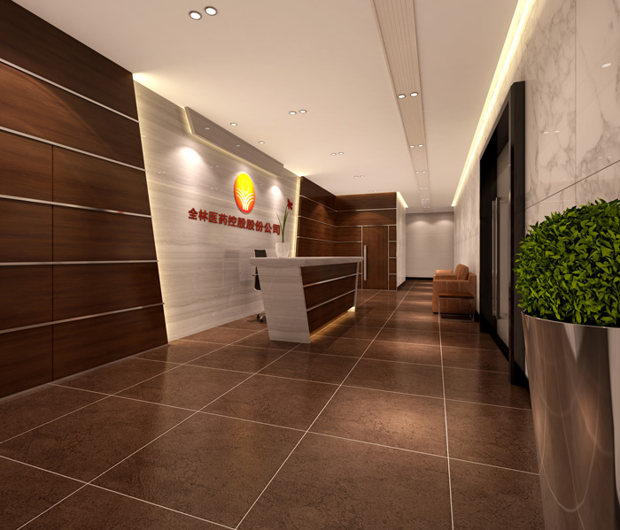 中式摩登辦公室裝修設(shè)計(jì)效果圖